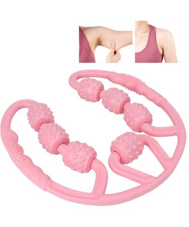 Verdant Touch Leg Muscle Roller - All-Round Massage Roller for Calf & Thigh - 7 Rollers - Pink - International Shipping - Buy Online on GoSupps.com