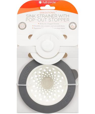 Full Circle Sinksational Sink Strainer & Stopper - WhiteGray | Kitchen Essential - Buy Online on GoSupps.com