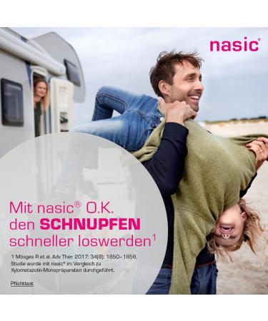 Nasic O.K. Nasal Spray - Preservative-Free Relief for Adults & Kids | Xylometazoline & Dexpanthenol | 2 x 10 ml Sparset - Buy Online on GoSupps.com