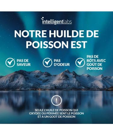 Intelligent Labs Omega 3 Ultra Pure | 2250mg Omega 3 per 3 Capsules | Superior Triglyceride Fish Oil Refined for Total Purity | Huge EPA & DHA Content | 120 Capsules - Buy Online on GoSupps.com