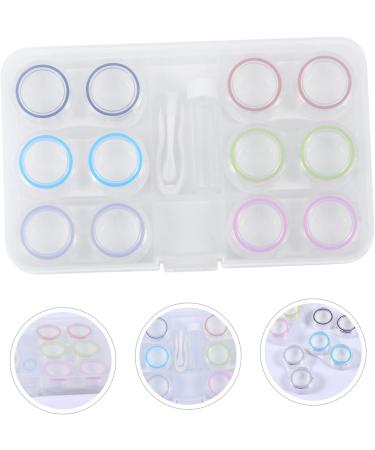 Homsfou Contact Lens Organizer Set - Travel-Friendly Colored Lens Storage Case | Durable Plastic Container for Glasses - Buy Online on GoSupps.com