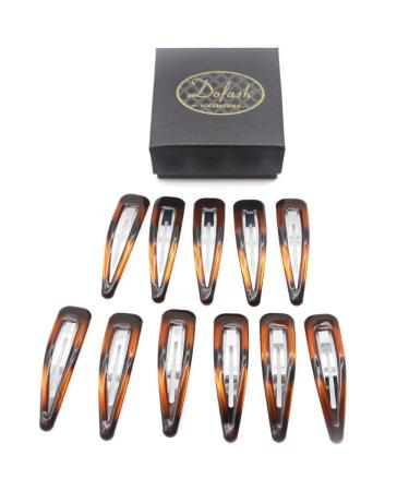 Dofash 12 pieces 7cm/2.75 inch epoxy hair snap clips big snap hair clips hair clip hair clip hairdness for girls women (epoxy turtle) turtle c