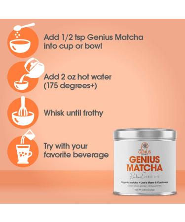 Organic Ceremonial Grade Matcha with Lions Mane & Cordyceps Mushroom Extract - Energy & Focus Boost | Japanese Origin by RachaelsGoodEats - Buy Online on GoSupps.com