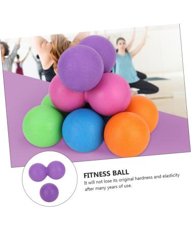 Homsfou 6-Piece Yoga Ball & Fitness Ball Set - TPR Massage Device for Rehabilitation & Relaxation - 12.1x6.1CM - Violet Color - Buy Online on GoSupps.com