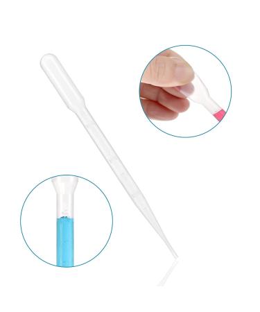 ESHATO 3ML Disposable Plastic Transfer Pipettes Calibrated Dropper Suitable for Science Laboratory DIY Art (100 Pieces) - Buy Online on GoSupps.com
