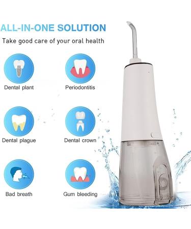 Cordless Water Flosser - Portable USB Rechargeable Oral Irrigator for Braces Kids & Family Travel | Best Dental Flosser for Optimal Oral Care - Buy Online on GoSupps.com