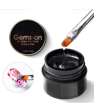 1Pcs Strong Adhesive Glue for UV/LED Nail Rhinestone No Wipe Top Coat Manicure UV Gel Lacquer Nail Art Polish Tool 15ML Top Coat Gel Nail Polish Protect Nail Art Soak off Gel - Buy Online on GoSupps.com