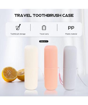 ULTNICE 3pcs Camping Toothbrush Case - Portable Toothbrush Holder & Cup Set for Travel Bathroom & Outdoors - Buy Online on GoSupps.com