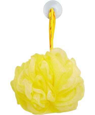 Bodylife Body Buffer Puff Exfoliating Bath & Shower Body Pouf Scrunchie Body Scrubber Yellow & White 55g Twin Pack - Buy Online on GoSupps.com
