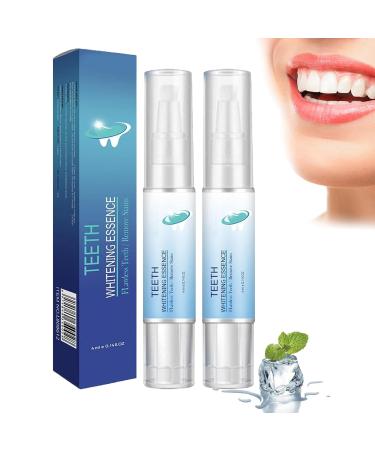 Marshmallow Meadows Teeth Whitening Indulgence Corner Teeth Whitening Pen Teeth Whitening Essence Pen Teeth Whitening for Sensitive Teeth and Gums Fast and Effective Removal Tooth Stain (2PCs)