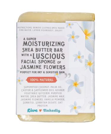 Jasmine Shea Butter Bar Soap | Jasmine Pikake & Vanilla Scent | Buy Internationally - Buy Online on GoSupps.com