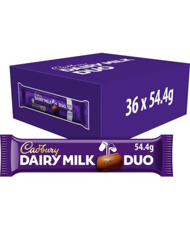  Cadbury Cadbury Dairy Milk Duo Chocolate Bars 54 g Pack of 36 - Buy Online on GoSupps.com