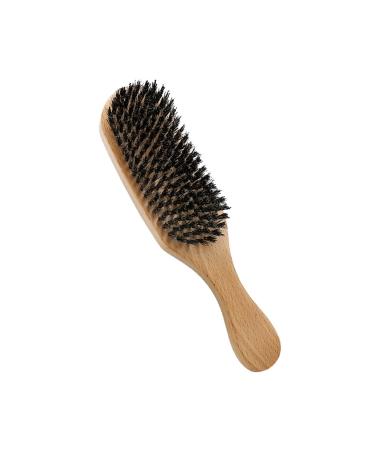 Ansafe shaving brush handmade ergonomics light head styling accessories foam soap bartbrush beech wood handle shaving brush (color: wood color)