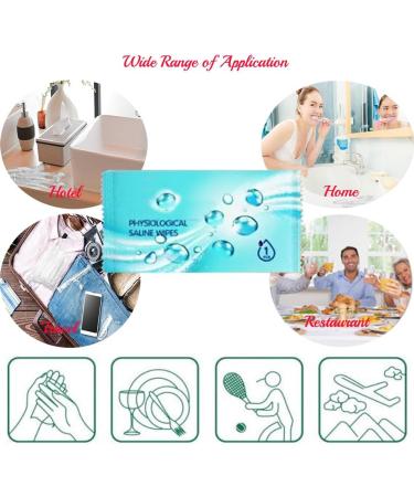 Pack of 50 individually wrapped luxury physiological wipes for removing makeup moist wipes for hands and face all-purpose cleansing wipes for travel - Buy Online on GoSupps.com