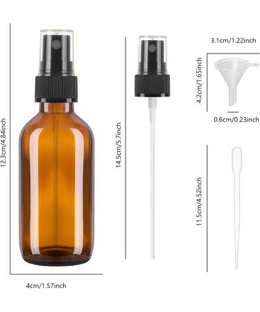 AsfaCuputure 60ml Glass Spray Bottle - Travel Fine Fog Atomizer for Essentials Perfume & Aromatherapy - 2 Pack - Buy Online on GoSupps.com