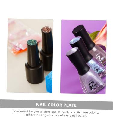 minkissy 12 Sets Nail Display Board Nail Tip Color Plate Rechargeable Razor for Women Sheer Nail Polish Nail Color Display Chart Nail Color Chart Fake White Sample Supplies 3d Plastic - Buy Online on GoSupps.com