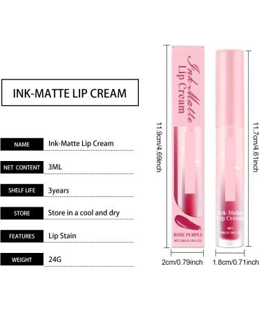 Brillant L vres Mat Brun Rouge tre - Couleur Instantan e Confort Toute la Journ e Ne S che Pas Application Facile Pr t Usage Unique(Rose purple 4pcs) Rose purple 4pcs - Buy Online on GoSupps.com
