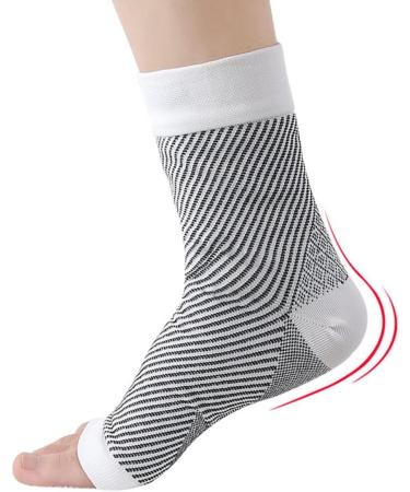 Buy Healeved Ankle Brace Sleeve - Support for Running Soccer & Fitness | Pressurized Ankle Protector - White - Buy Online on GoSupps.com