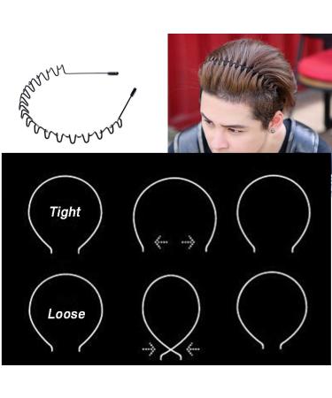 WantGor Metal Headbands 2 Pack - Fashion Unisex Black Hairband Set - Buy Online on GoSupps.com