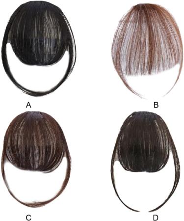 BOKIOESDE Salon-worthy Bangs With These Clip In Hair Extensions Giving Freedom To Rock Bang At Crown Of Head. Bang Effortlessly brownish black - Buy Online on GoSupps.com