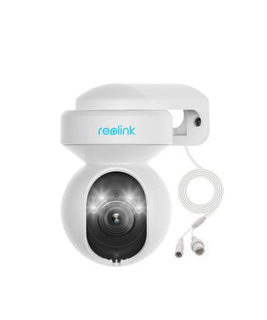 REOLINK E1 Outdoor Plug-in WiFi Security Camera, 5MP HD PTZ Camera for Home Security, Motion Tracking, 5GHz WiFi, 3X Optical Zoom, Person Vehicle Detection, Spotlight Color Night Vision, APP Control