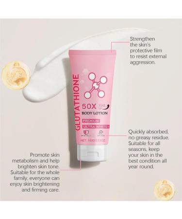 50X Glutathione Toning Body Lotion Full Body Lotion Brightening Body Lotion Moisturizing & Skin-Friendly Cream Long Lasting Hydration - Buy Online on GoSupps.com