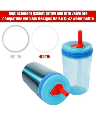 3st Replacement Straws for ZAK Cups | Bite Valve for ZAK Designs Kelso Kids 15oz | BPA-Free Accessories with Brushes & Seals - Buy Online on GoSupps.com