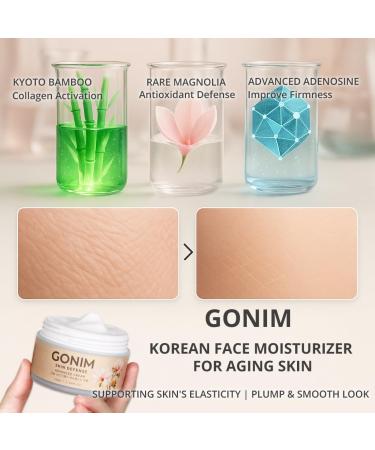 GONIM Face Moisturizer Korean Skin Care Anti Aging Support with Collagen Activation Skin Barrier Repair Face Cream Daily Face Moisturizer for Dry Sensitive Oily Skin Shea Butter Hydration 1.69fl.oz 1.69 Fl Oz (Pack of 1) - Buy Online on GoSupps.com