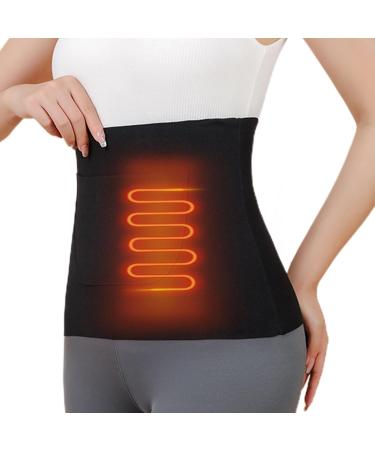 Stomach Warmer Puzzle Game - Soft Heating Waistband for Women Post-Birth Comfort & Sports Protection Black Double Pocket - Buy Online on GoSupps.com