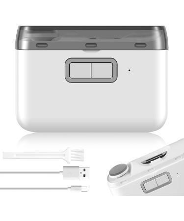 Electric Nail Clipper with Light 500mAh Rechargeable Nail Clipper with Nail Scraps Storage 2 Speed Low Noise Electric Nail Cutter Safety Fingernail Trimmer Electric Nail Trimmer for Adult Ku - Buy Online on GoSupps.com