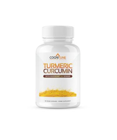 Organic Turmeric & Ginger Capsules - Turmeric Curcumin with Ginger & BioPerine 95% Curcuminoids - Joint Digestion Immunity Support Black Pepper Extract for Increased Absorption