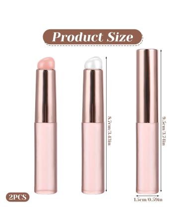Silicone Lip Brush Set - 2 PCS Reusable Applicators for Lip Balm & Concealer | Perfect for Lipstick Makeup - Buy Online on GoSupps.com