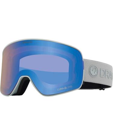 Dragon Alliance Mens NFX2 Snow Goggles, Salt/Lumalens Flash Blue, Lumalens Dark Smoke, OFA