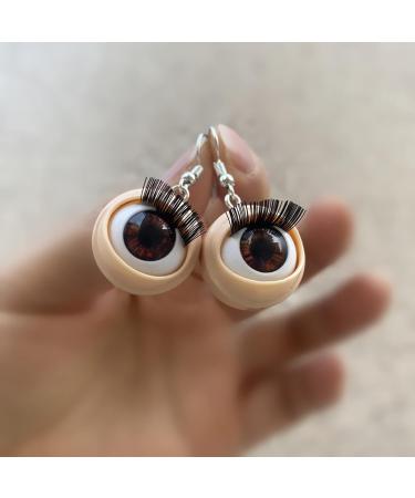 Shop Feyley Earrings: Unique Harajuku-Style Eyelash Eyeball Earrings for Y2K Fashion | International Shipping Available - Buy Online on GoSupps.com