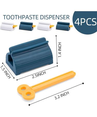 LOVEINUSA 4PCS Rolling Tube Toothpaste Squeezer Set - Bathroom Dispenser & Holder - Buy Online on GoSupps.com
