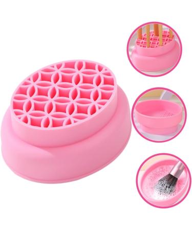 Angoily Makeup Brush Cleaner Makeup Brush Cleaning Cup Storage Box Make up Silica Gel Silicone Makeup Brush Holder - Buy Online on GoSupps.com