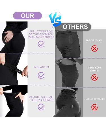 Aomig Women's Maternity Leggings | Over Bump High Waisted Pants for Pregnancy Yoga & Pajama | Full Length Cropped Elastic Waist - Buy Online on GoSupps.com