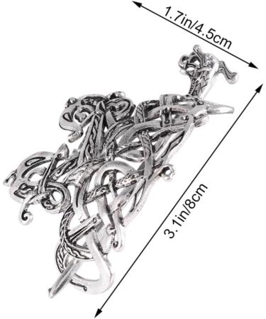 Beaupretty Girls Animal Hair Ties Hair metal hair barrettes metal hair clips retro hairpin decorative hairpin women hairpin woman runes Clips Decorative Hair Clips - Buy Online on GoSupps.com