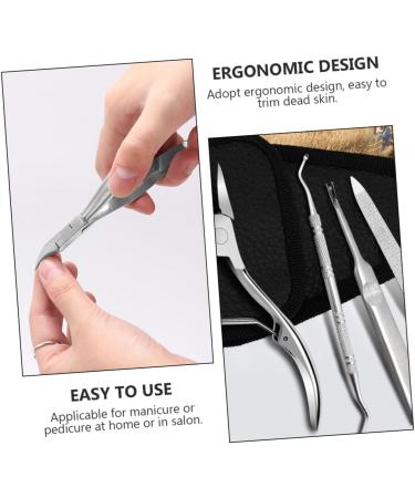 Mikinona 1 Set Manicure 2-piece Set Nail Trimmer Nail Pedicure Tools Manicure Trimmer Nail Care Tool Nail Clippers Trimmer Home Nail Pliers Cuticle Trimmer Stainless Steel 2 Piece Set - Buy Online on GoSupps.com