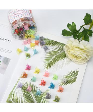 50Pcs Butterfly Hair Clips - Mini Small Hair Claw Clips for Women and Girls - Cute Hair Accessories in 15 Colors - Box Pack - Tiweio - Buy Online on GoSupps.com