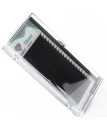 Lovely Silicone Single Eyelashes for Extensions - Black | C D L M Bend | 0.10mm Thickness 12mm Length - 16 Rows - Buy Online on GoSupps.com