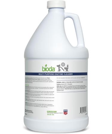 Bioda Multi-Purpose Probiotic Enzyme Cleaner & Deodorizer - Professional Strength for Trash Cans Pet Stains Drains Floors & Bathrooms - Made in USA | 1 Gallon - Buy Online on GoSupps.com