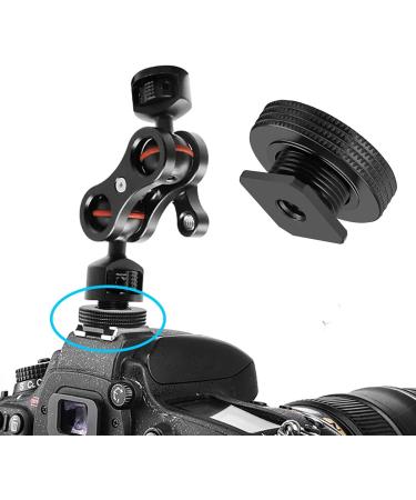 1/4 Female Thread to Hot Shoe Adapter with Male Screw for Magic Arm, Monitor, Video Light - Buy Online on GoSupps.com