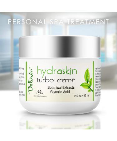 Deluvia Turbo Cream - Premium Night Face Moisturizer with Glycolic Acid Hyaluronic Acid & Organic Ingredients for Youthful Skin - Buy Online on GoSupps.com