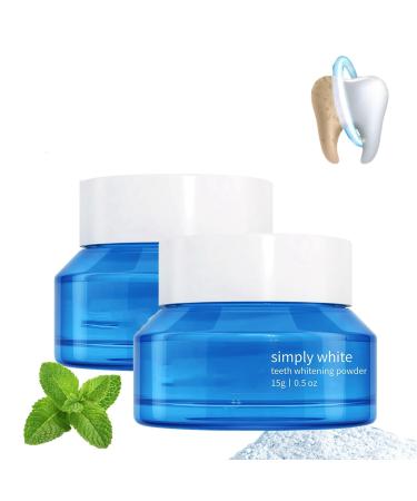 OHCVG Teeth Whitening Powder, Natural Teeth Whitening Powder, Instant Whitening and Stain Removal, Fresh Breath