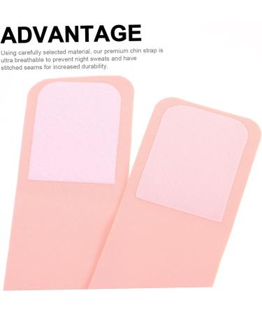 Healeved 6 Pcs Adult Snoring Solution Chin Strap Set - Anti-Snore Belts for Women and Men - Breathable Pink - 60x9x0.3cm - Buy Online on GoSupps.com
