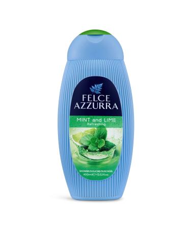 Felce Azzurra Mint And Lime - Refreshing Essence Shower Gel - Blended With Notes Of Musk  Jasmine Petals And Orchids - Intense Formula Leaves Skin Naturally Moisturized And Energized - 13.5 Oz Mint and Lime 13.5 Ounce