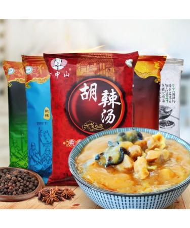 instant vegetable noodle soup HuLa soup 261/300g/pack hot and Spicy Pepper Soup Healthy Nutritious Ready-to-Eat Breakfast authentic Chinese specialty casual snack gift pack (tremella flavor300g 8pack) tremella flavor300g 8pack