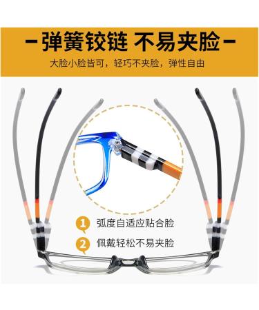 Fashionable Progressive Multifocus Reading Glasses for Medium & Older Adults | Anti-Blue Light | Blue Frame +2.00 - Buy Online on GoSupps.com