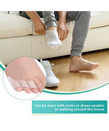 Silicone Three Holes Toe Protective Cover - Soft Non-Slip Comfort (2 Pairs) for Effective Toe Relief - Buy Online on GoSupps.com